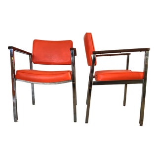 1960s Vintage Haskell Mid-Century Modern Office Chairs- A Pair For Sale