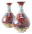 Pair of Porcelain Vases with Dragon and Lotus Motifs For Sale