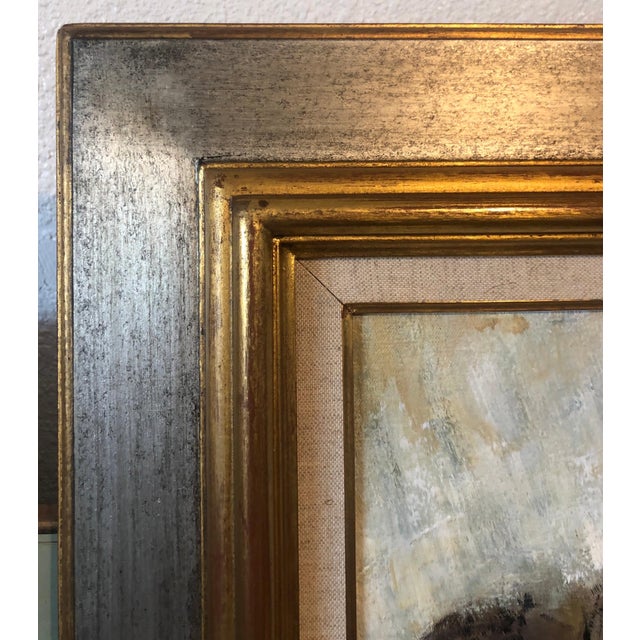 White Michel De Gallard, French Expressionist School of Paris Oil Painting Women with Umbrellas Rainy Day, mid 20th C For Sale - Image 8 of 13