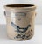 Farmhouse 19th Century Blue and White Stoneware Crock With Bird by Ottman Brothers, Damaged For Sale - Image 3 of 12