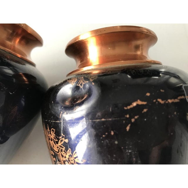 Copper Painted Vase in a Horseshoe from Ab, Set of 2 For Sale - Image 18 of 18