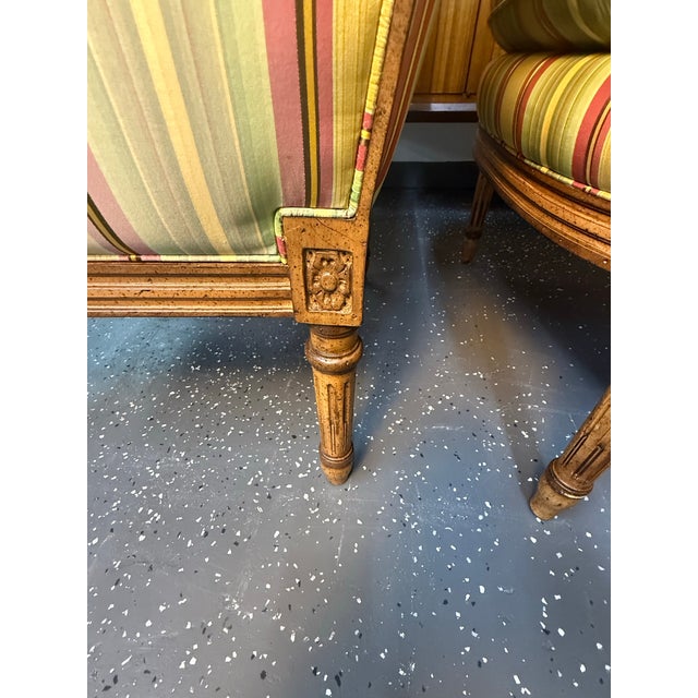 Hancock & Moore Louis XVI Upholstered Armchairs For Sale - Image 11 of 12