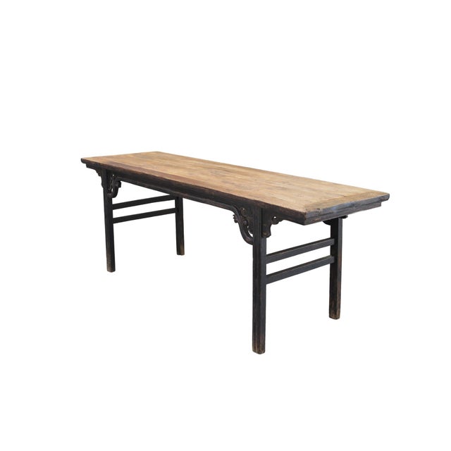 Chinese 86" Long Antique Chinese Painting Table For Sale - Image 3 of 14