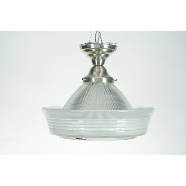 1938 Holophane Sailor Hat Semi Flush Light For Sale - Image 10 of 10