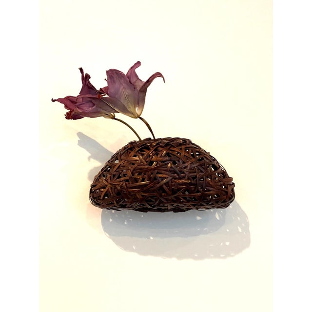 Japanese Woven Ikebana Hanging Basket by Suemura Shobun For Sale - Image 10 of 18