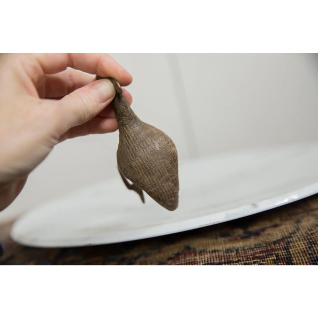 Vintage African Bronze Kori Bustard Bird For Sale - Image 4 of 6