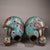 Traditional Late 20th Century Pair of Gilt Bronze Cloisonné Enamel Double-Gourd Vases With Shou Motif For Sale - Image 3 of 9