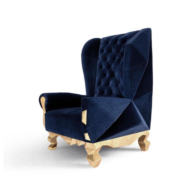 Velvet Pink Rock Chair by Royal Stranger For Sale - Image 12 of 16