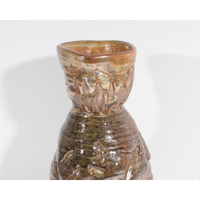Late 20th Century Signed Studio Pottery Vase by Barry Unitas Barnes For Sale - Image 5 of 8