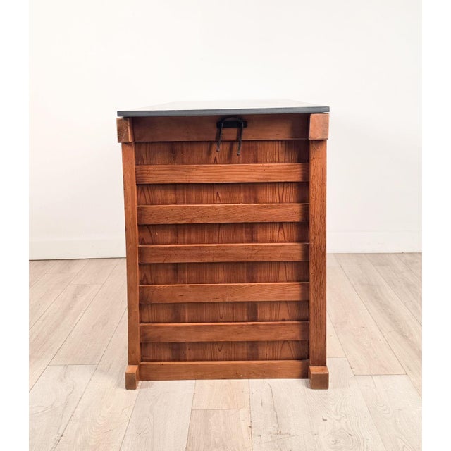 Part of a Japanese Meiji Kitchen Tansu, Now a Slate-Topped Sideboard For Sale - Image 12 of 15