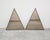 Mid-Century Modern Triangular Tinted Mirrors in Bronze Frames, Italy, 1950s, Set of 2 For Sale - Image 9 of 11