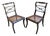 Regency Painted Cane-Seat Side Chairs, Set of 2 For Sale