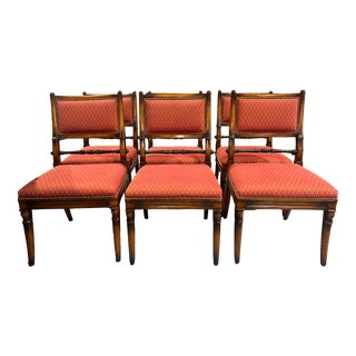 Set of 6 Hickory White Dining Chairs For Sale