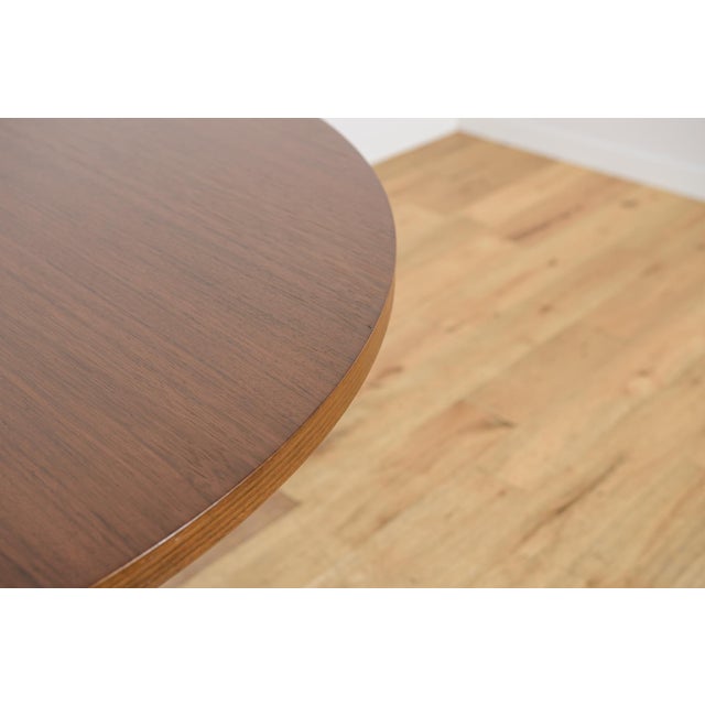 Mid-Century Modern Teak Round Dining Table, Denmark, 1970s For Sale - Image 4 of 10