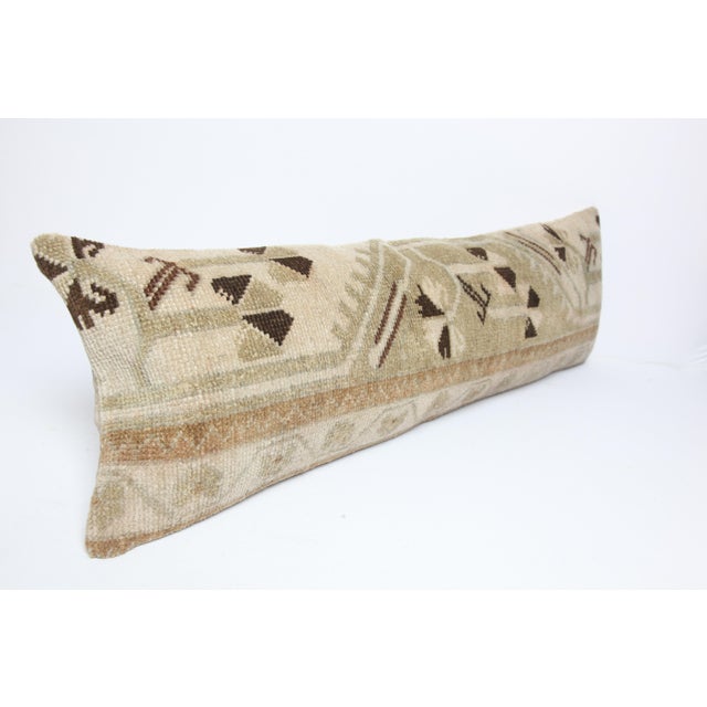 Mid 20th Century Handmade Tribal Turkish Pillow Cover - 12'' X 37'' For Sale - Image 5 of 9