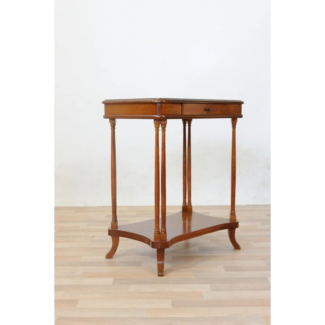 Wood Mid-Century Coffee Table with Eight Turned Columns For Sale - Image 7 of 12