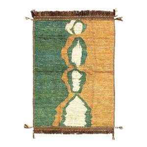 Multi Color Fine Hand Knotted Moroccan Rug