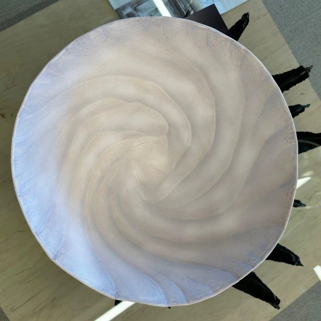 Contemporary Porcelain Bowl / Vessel by Ceramic Artist, Paula Murray, Light Blue For Sale In New York - Image 6 of 9