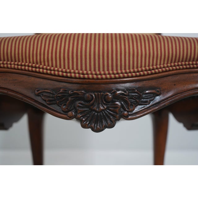 Set of 8 Henredon Walnut Louis XV Dining Chairs For Sale - Image 15 of 18