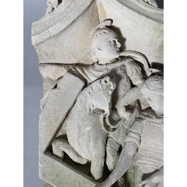 High-relief limestone sculpture, 15th century, Stations of the Cross. Part of a Stations of the Cross carved in high...