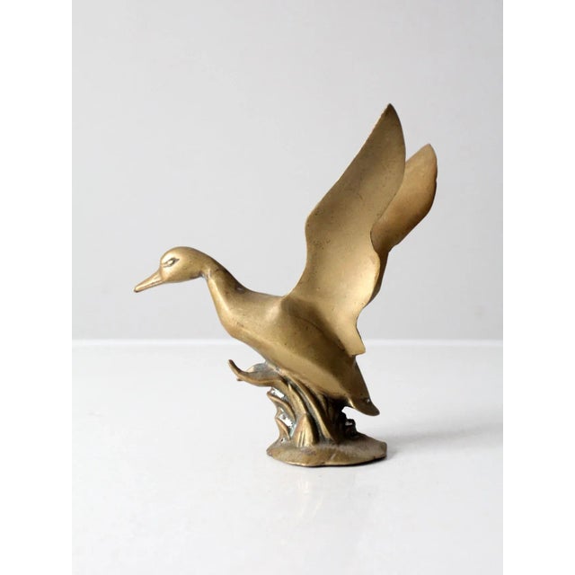 Mid 20th Century Brass Duck Figurine For Sale - Image 11 of 12