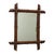 Brown French Wooden Faux Bamboo Mirror For Sale - Image 8 of 15