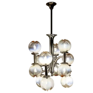 Italian Snowball Murano Chandelier from Mazzega, 1960