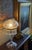 Antique Wheel Cut Crystal Mushroom Shade Table Lamp W Lustres 19", Art Deco 1930 For Sale - Image 4 of 8
