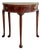 Baker Furniture Georgian Style Mahogany Demilune Card Table For Sale
