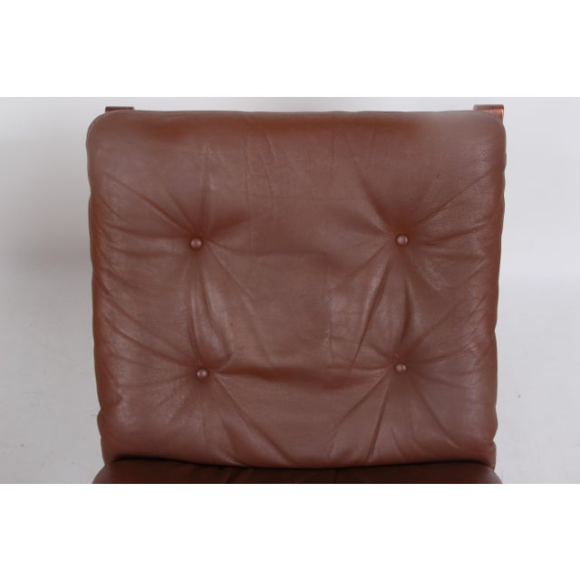 Early 21st Century Set of Siesta Chairs with Brown Leather by Ingmar Relling, 1980s For Sale - Image 5 of 14