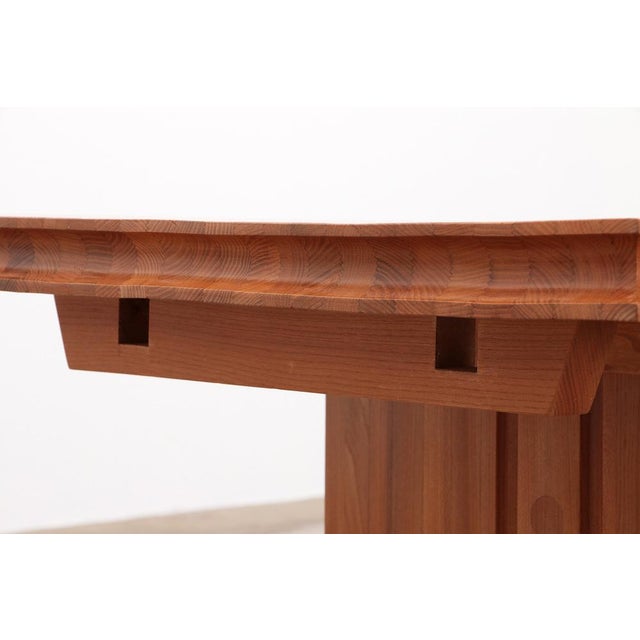 Large Dining Table in the style of Pierre Chapo, France, 1960s For Sale - Image 17 of 18