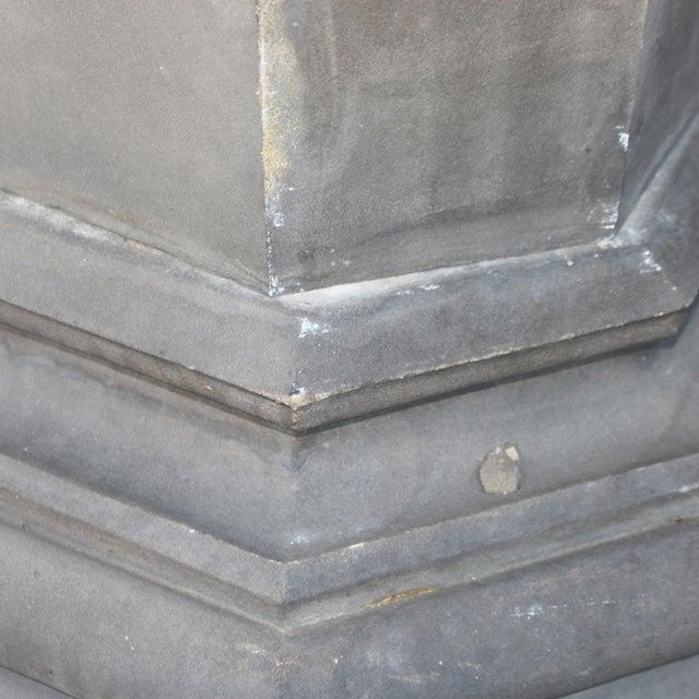 Antique Gothic Hardstone, Brass, Oak & Wrought Iron Baptismal With Boom 19thC For Sale - Image 16 of 17