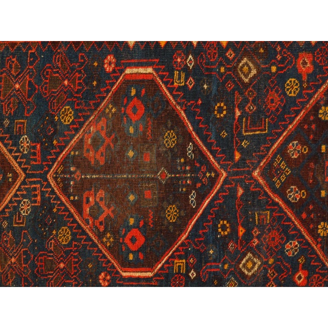 Persian Late 19th Century Antique Persian Bidjar Hand-Knotted Rug - 4′3″ × 7′2″ For Sale - Image 3 of 5