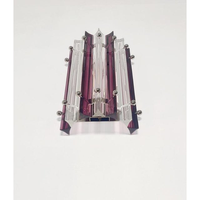 Italian Murano Glass Wall Sconces in the style of Venini, 1990s, Set of 2 For Sale - Image 11 of 16