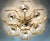 Fabio Ltd 21st Century Hive Polished Brass Clear Murano Flush Mount by Fabio LTD For Sale - Image 4 of 8