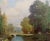 George Thompson Pritchard -Bridge Over a Pond -Impressionist Oil Panting C1920s For Sale - Image 4 of 9
