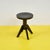 Black Screw Stool in Black Lacquered Wood For Sale - Image 8 of 8