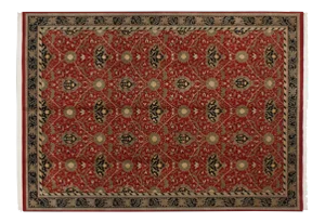 Vintage Indian William Morris Design Rug - 9'10" X 13'10"