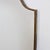 Glass Vintage Italian Wall Mirror with Brass Frame by Gio Ponti, 1960s For Sale - Image 7 of 13