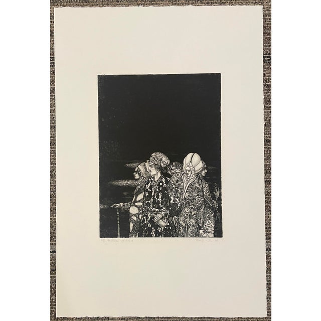 1980s 1985 Walter Crump Promised Equinox Aquatint For Sale - Image 5 of 5
