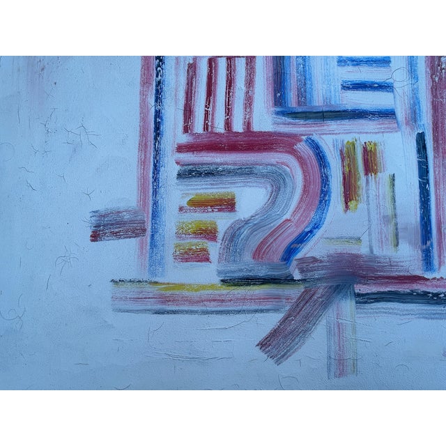 Modern Abstract Composition, 1997, Oil on Canvas For Sale - Image 3 of 17