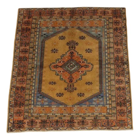 Antique Handmade Melas Rug in Cotton and Wool, Turkey For Sale