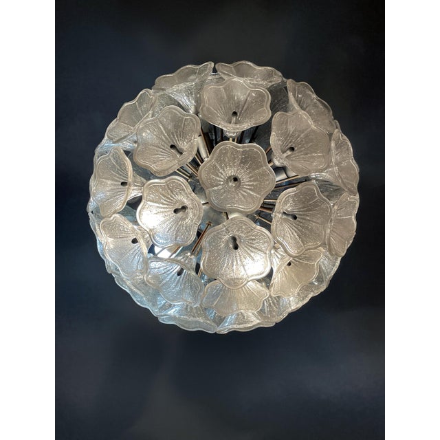 Paolo Venini for VeArt: Mid-Century Murano Blown Glass Chandelier This spectacular Murano blown glass chandelier, designed...