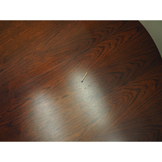 Danish Round Rosewood Table by Omann Jun, 1970s For Sale - Image 10 of 18