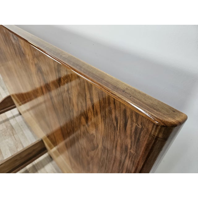 Art Deco Double Bed in Walnut Burl, 1940 For Sale - Image 4 of 15
