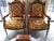 Louis XVI Style Vintage Gold Hand Carved Chairs With Atelier Versace Style Fabric For Sale - Image 4 of 13