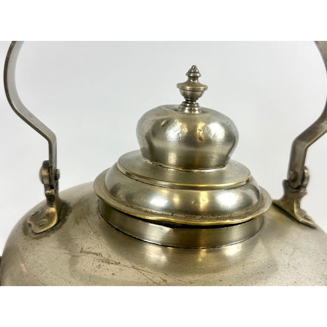 Art Deco Nickled Brass Kettle, 1930s For Sale - Image 13 of 18