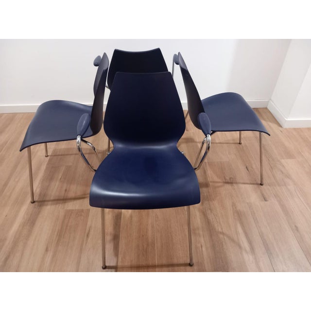 Plastic Kartell Maui Chairs by Vico Magistretti for Kartell, Italy, 1980s, Set of 4 For Sale - Image 7 of 16