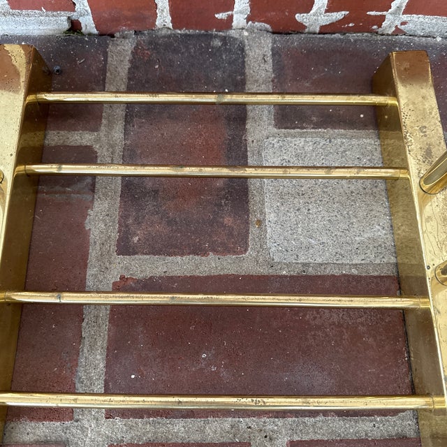 Brass 1980s Hollywood Regency Brass Valet Stand For Sale - Image 8 of 12