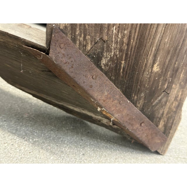 19th C Meiji Japanese Shrine Shinto Temple Wood Frame Sign